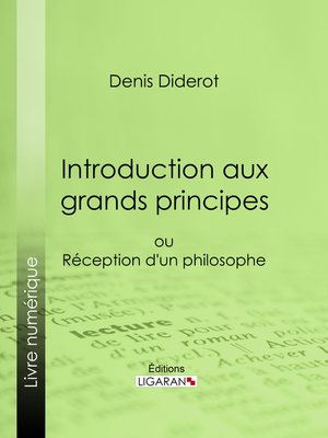 cover image of Introduction aux grands principes